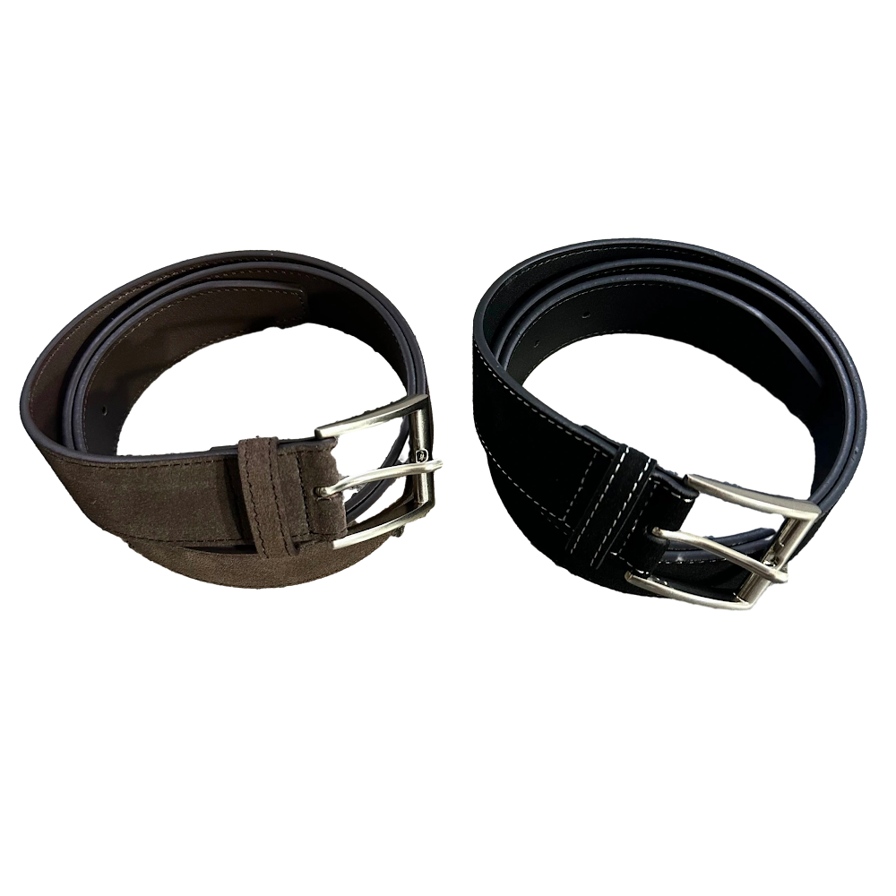 Anovair Suede Square Belt / Black / Brown