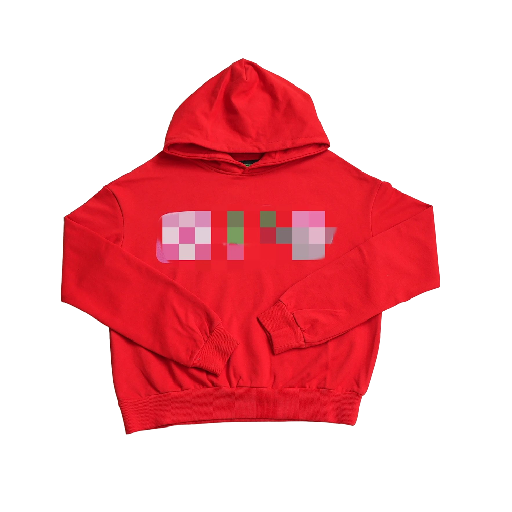 Deputy Dept. Printed Hooded Sweatshirt / Red