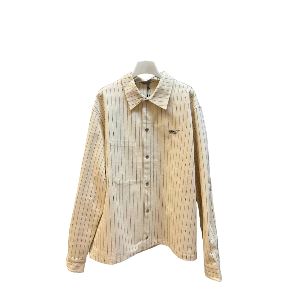 Dior Striped Long Sleeve Shirt Jacket
