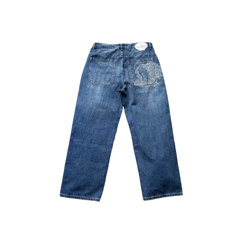 Der Schutze Embroidery Baggy Jeans
