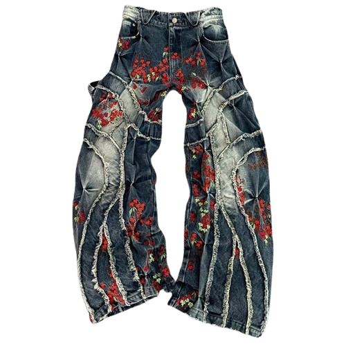 BadSon Us Crazy Ass Embroidery Jeans