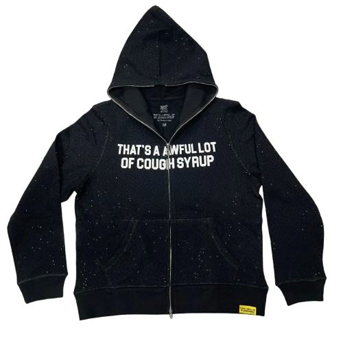 Awful Lot Of Cough Syrup Rhinestone ZipUp