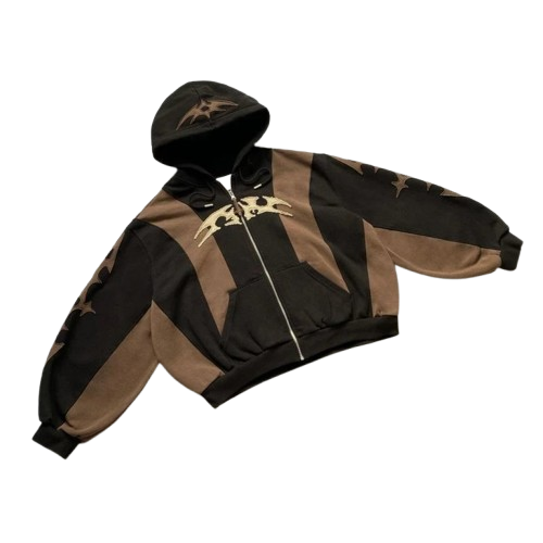 IG Brand Two Tone Brown Hoodie
