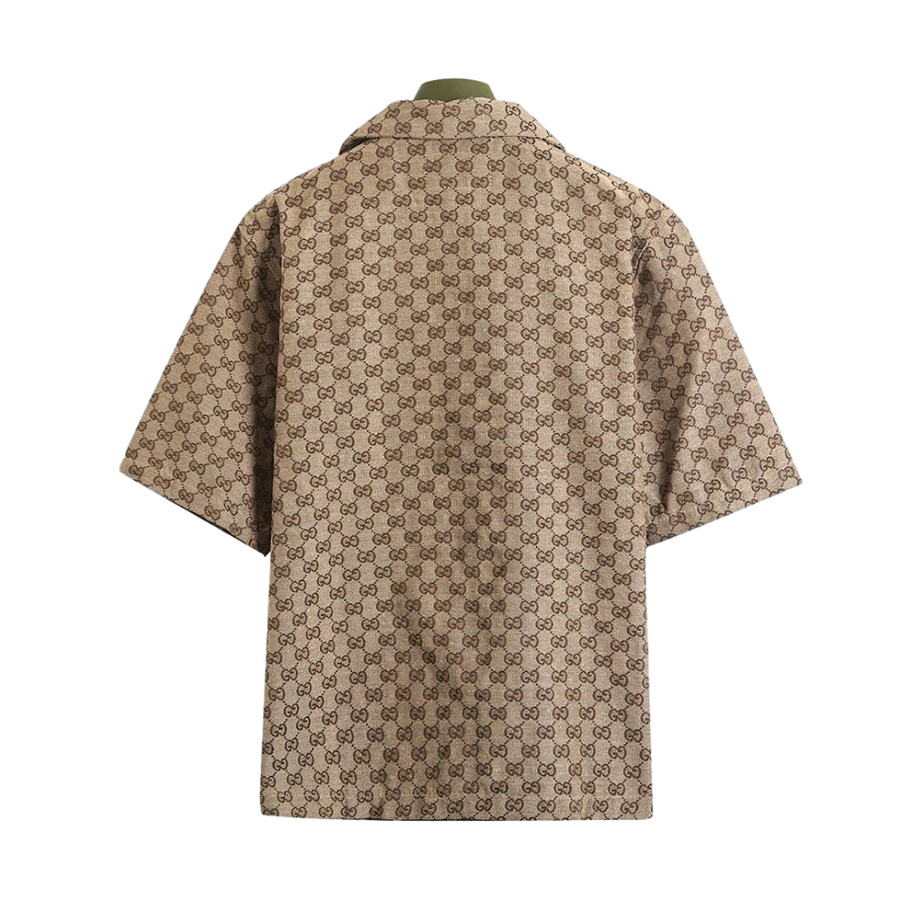Gucci GG Supreme Monogram Bowling Shirt