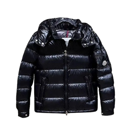 Budget Moncler Maya Shiny Puffer (Black)