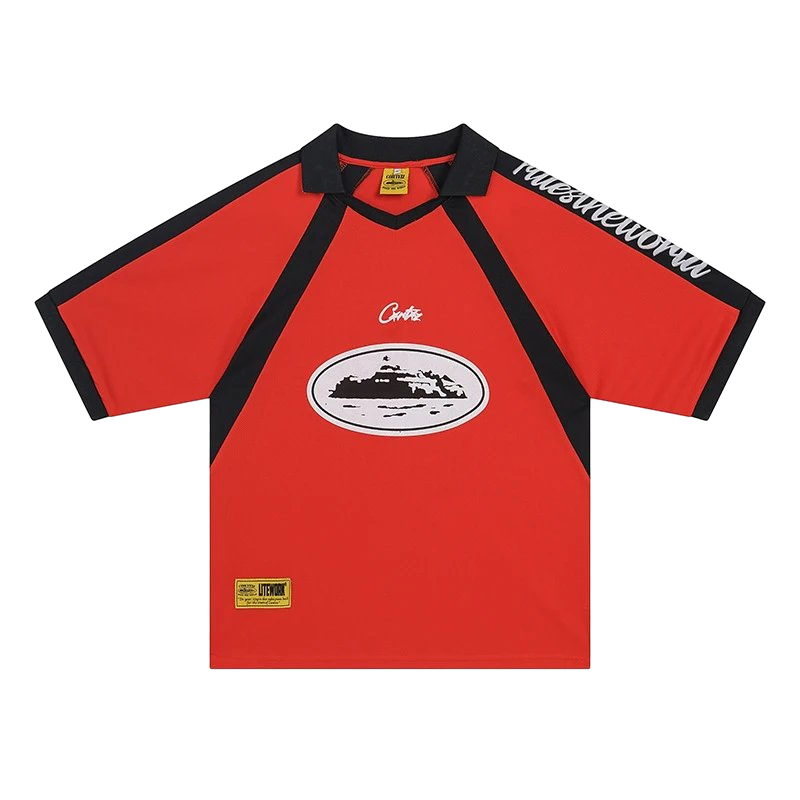 Corteiz Alcatraz Football Jersey Red