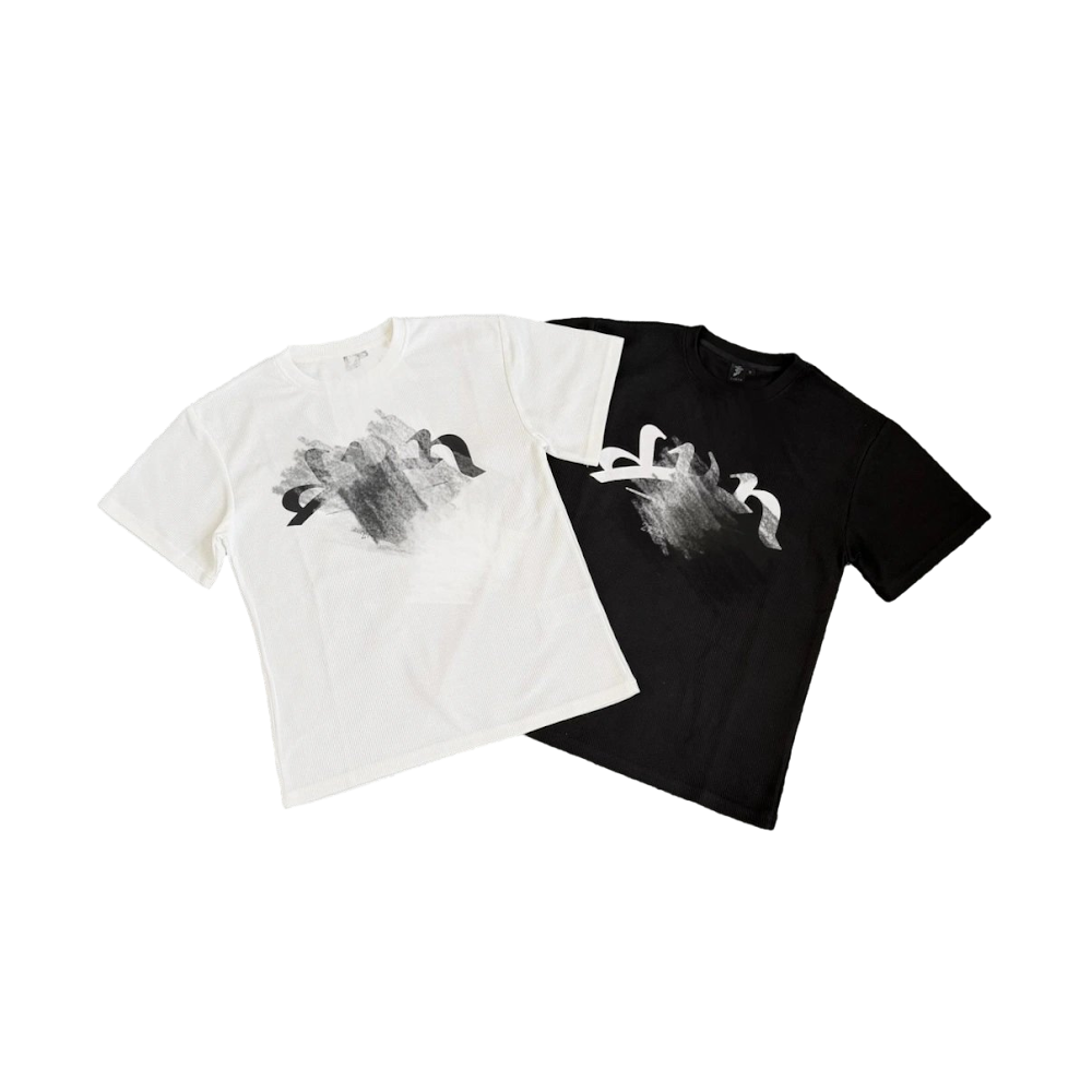 Divin Waffle T-Shirt / White\Black