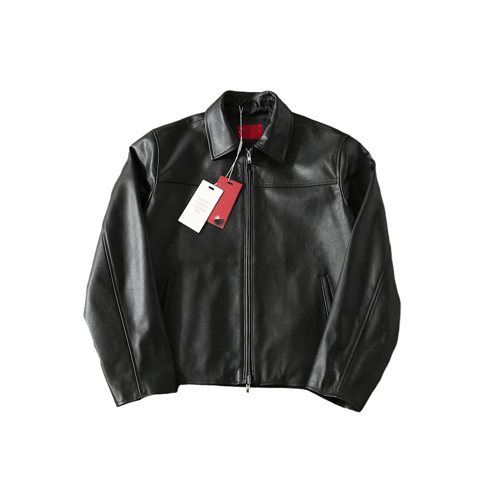 Mutimer Cowhide Leather Jacket / Black
