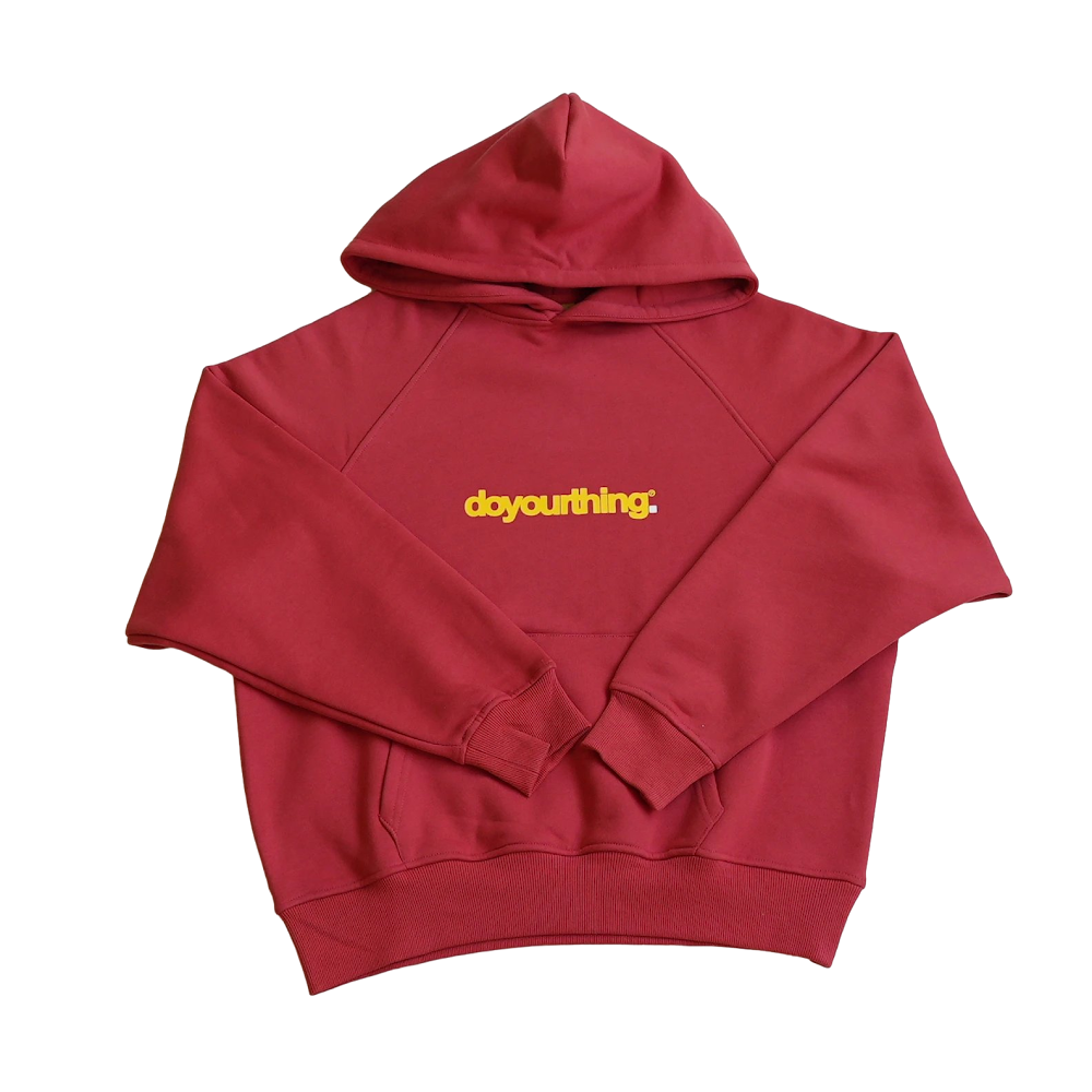 Protect Letter Print Sweatshirt /Red