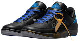 Jordan 2 Off White Low "Black/Blue"