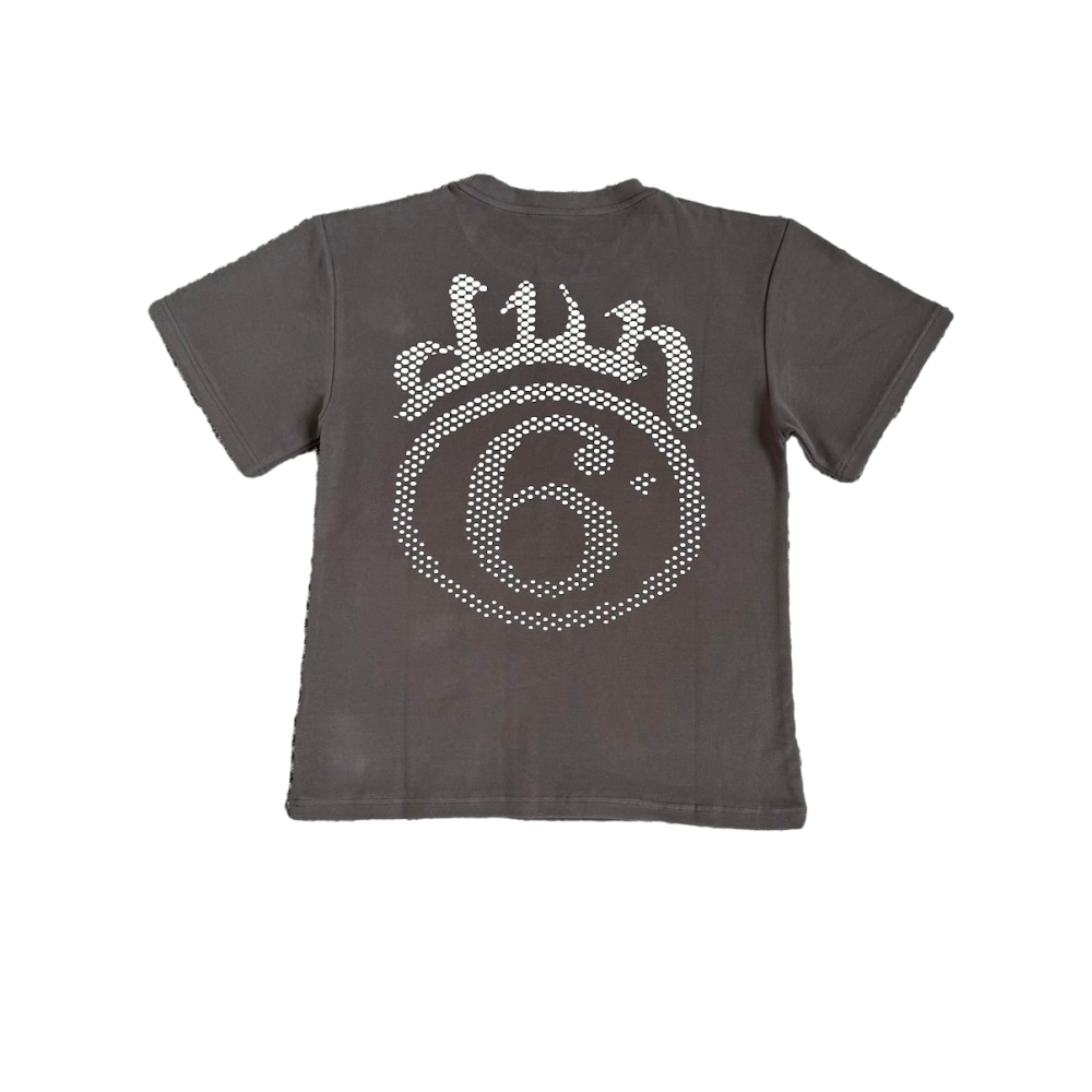 Divin Dark Hole Print T-Shirt / Grey