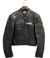 VETEMENTS "Polizei" Leather Jacket "Black"
