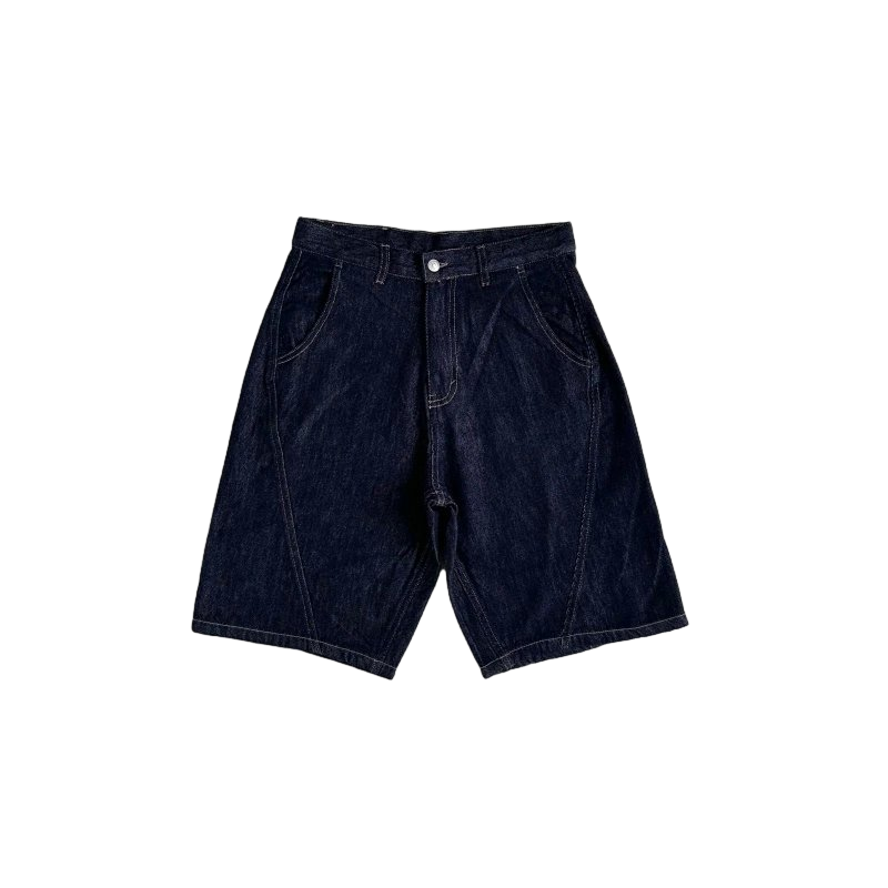 Mertra Denim Shorts Navy Blue