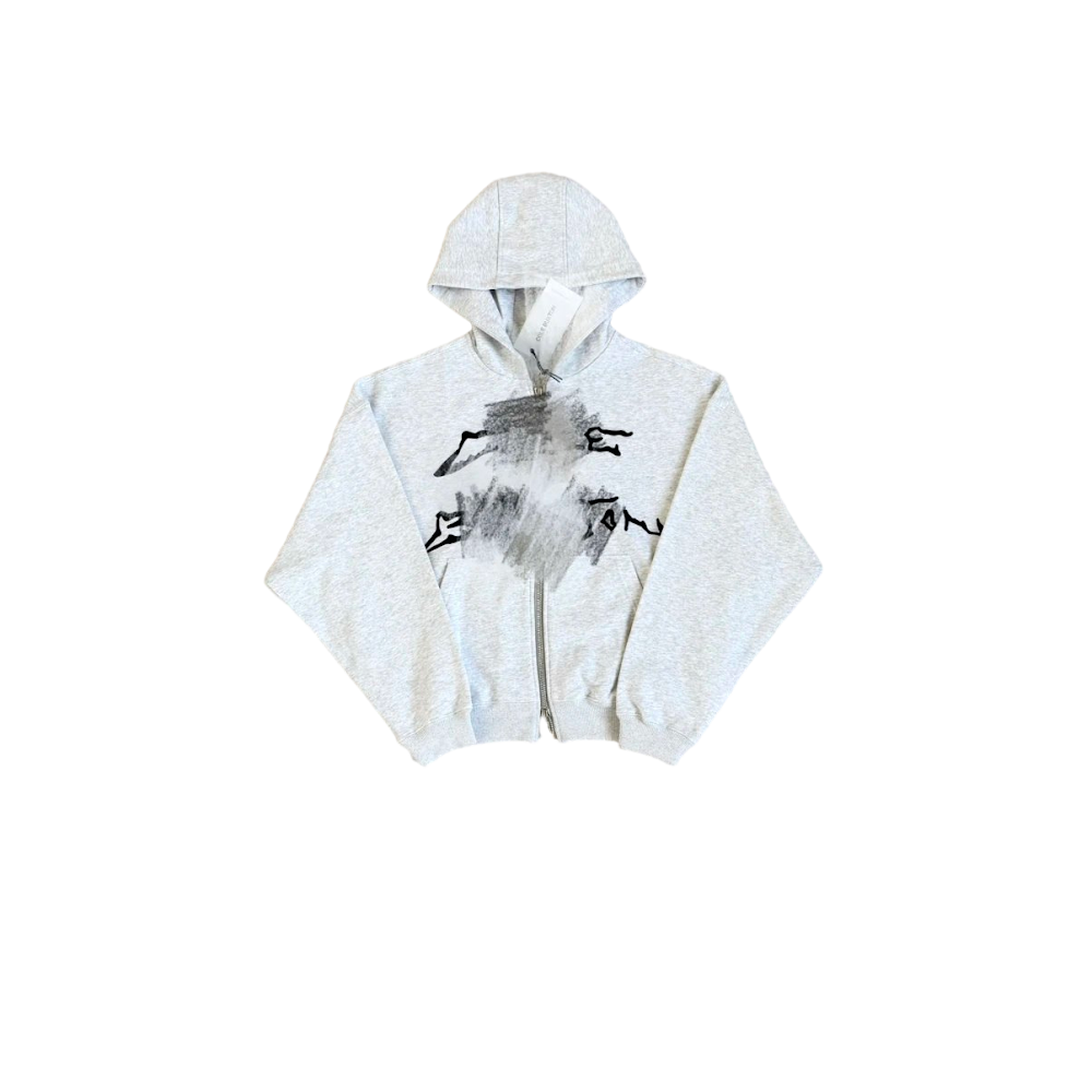 Akimbo-Zip Hoodie / Grey