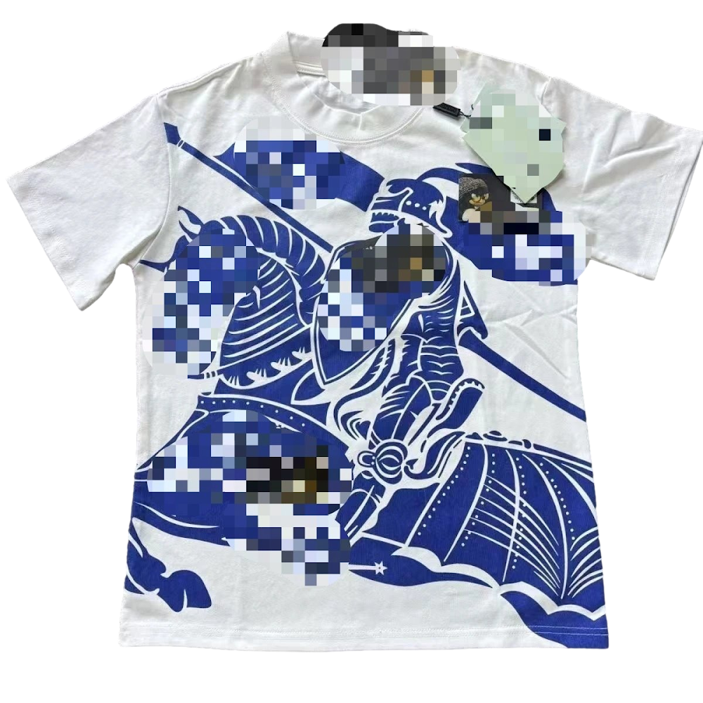 Burberry Equestrian Print Short Sleeve T Shirt
