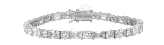Moissanite 925 Silver Tennis Bracelet (Silver)