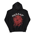 Sp5der Rhinestone Hoodie (Black)