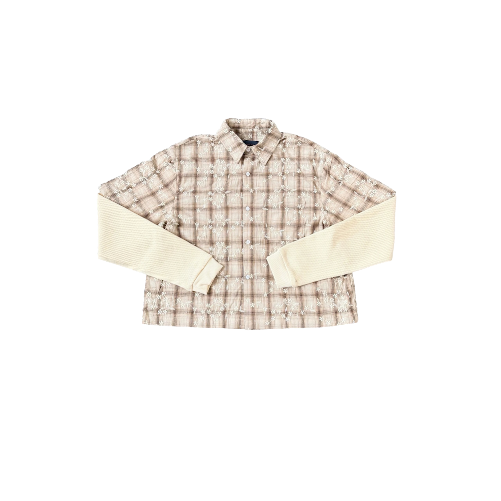 Vitesse Embroidered Long-Sleeved Shirt / Brown