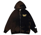 Gallery DEPT. Washed Zip Hoodie "Black"