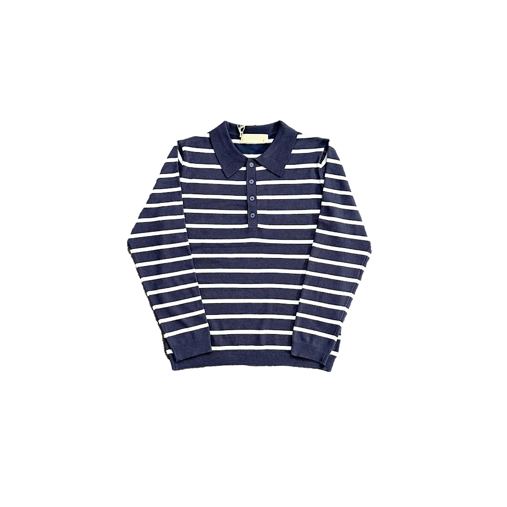Anovair Striped Polo / Navy